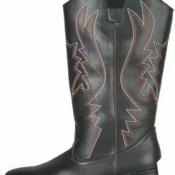 Western Cowboy (Black) Male Adult Boots