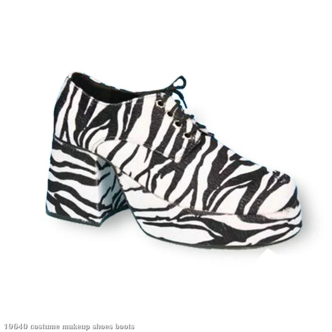 Zebra Platform Adult Shoes 1 Zebra Platform Adult Shoes