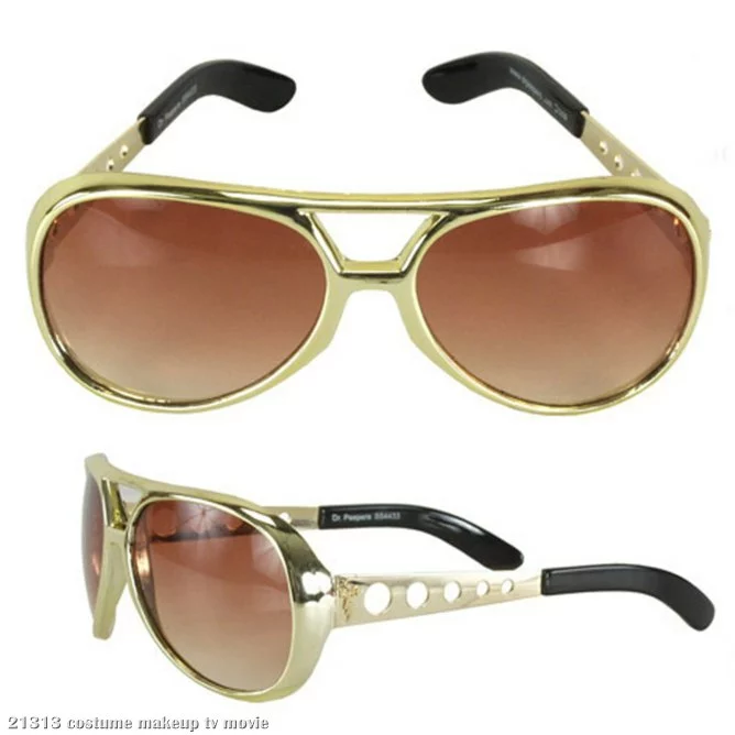 Elvis Signature Glasses Gold 1 Elvis Signature Glasses Gold
