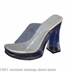 Clear Platform Slide Adult Shoes