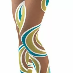 Melon Swirlee Footless Leggings