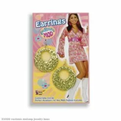 Gold Glitter Earrings