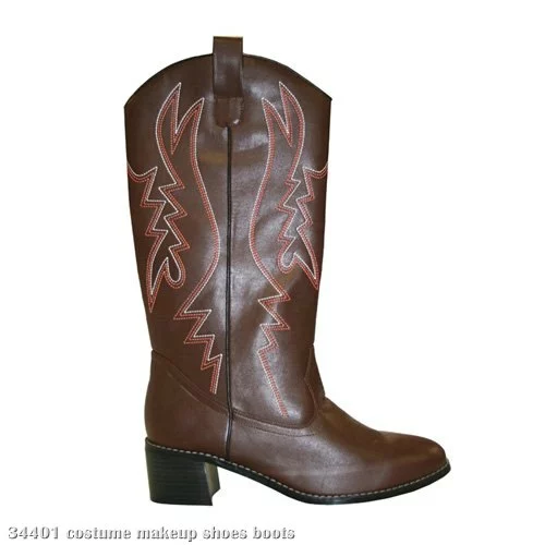 Cowboy (Brown) Adult Boots 1 Cowboy (Brown) Adult Boots