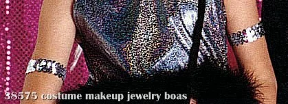 Silver Sequin Child Armbands 1 Silver Sequin Child Armbands