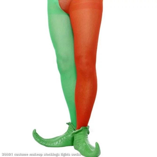 Red And Green Tights - Men Adult 1 Red And Green Tights - Men Adult