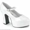 Mary Jane (White) Adult Shoes - Wide Width