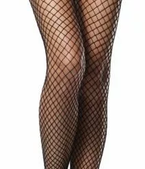 Fence Net Garter Belt & Stocking Set - Plus Adult