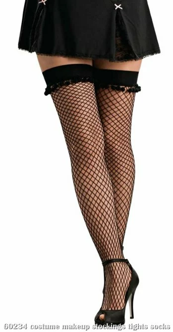 Pom Pom Thigh Highs Black Adult 1 Pom Pom Thigh Highs Black Adult