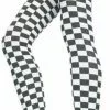 Checker Tights Black & White - Adult