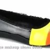 Candykorn (Black) Patent Flat Adult Shoes