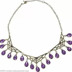 Gothic Spiderweb Necklace Adult