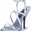 Silver Mini Glitter Heels Adult