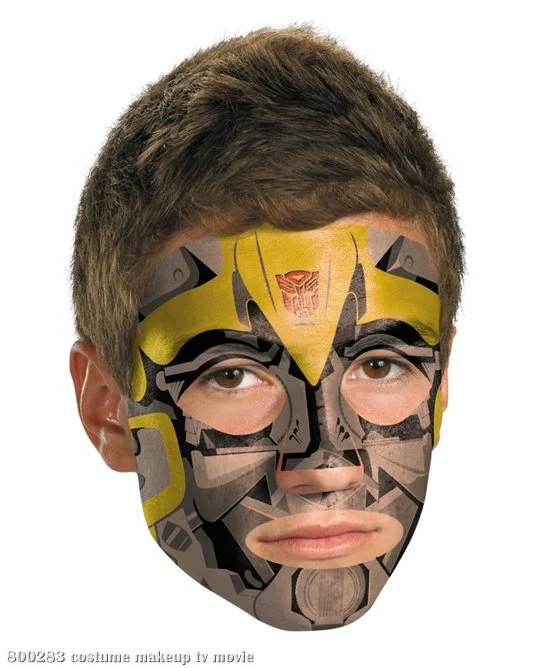 Transformers 3 Dark Of The Moon Movie - Bumblebee Face Tattoo 1 Transformers 3 Dark Of The Moon Movie - Bumblebee Face Tattoo