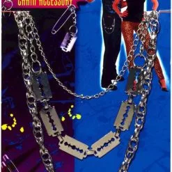 Punk Razor Blade Necklace Adult