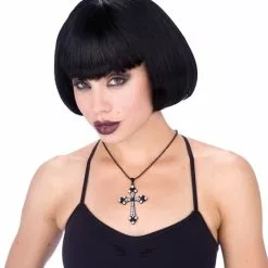 Rhinestone Cross Necklace