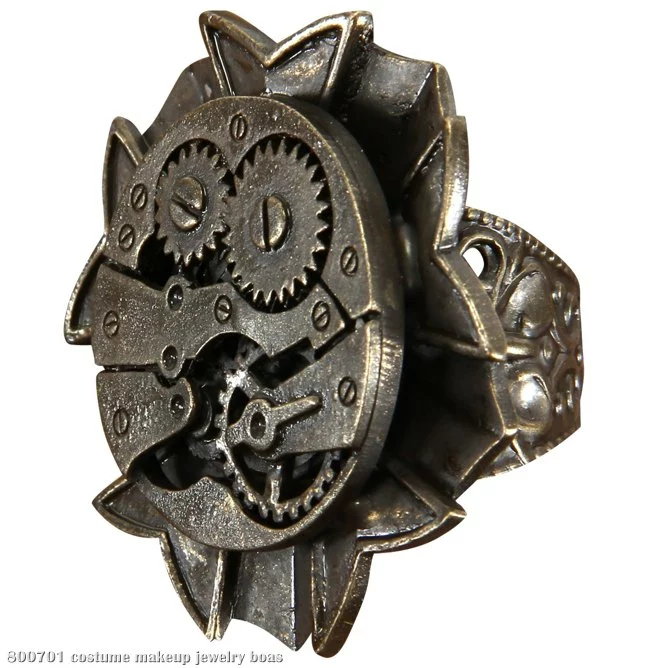 Steampunk Watch Gears Ring Adult 1 Steampunk Watch Gears Ring Adult
