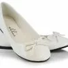 Mila White Adult Ballet Flats