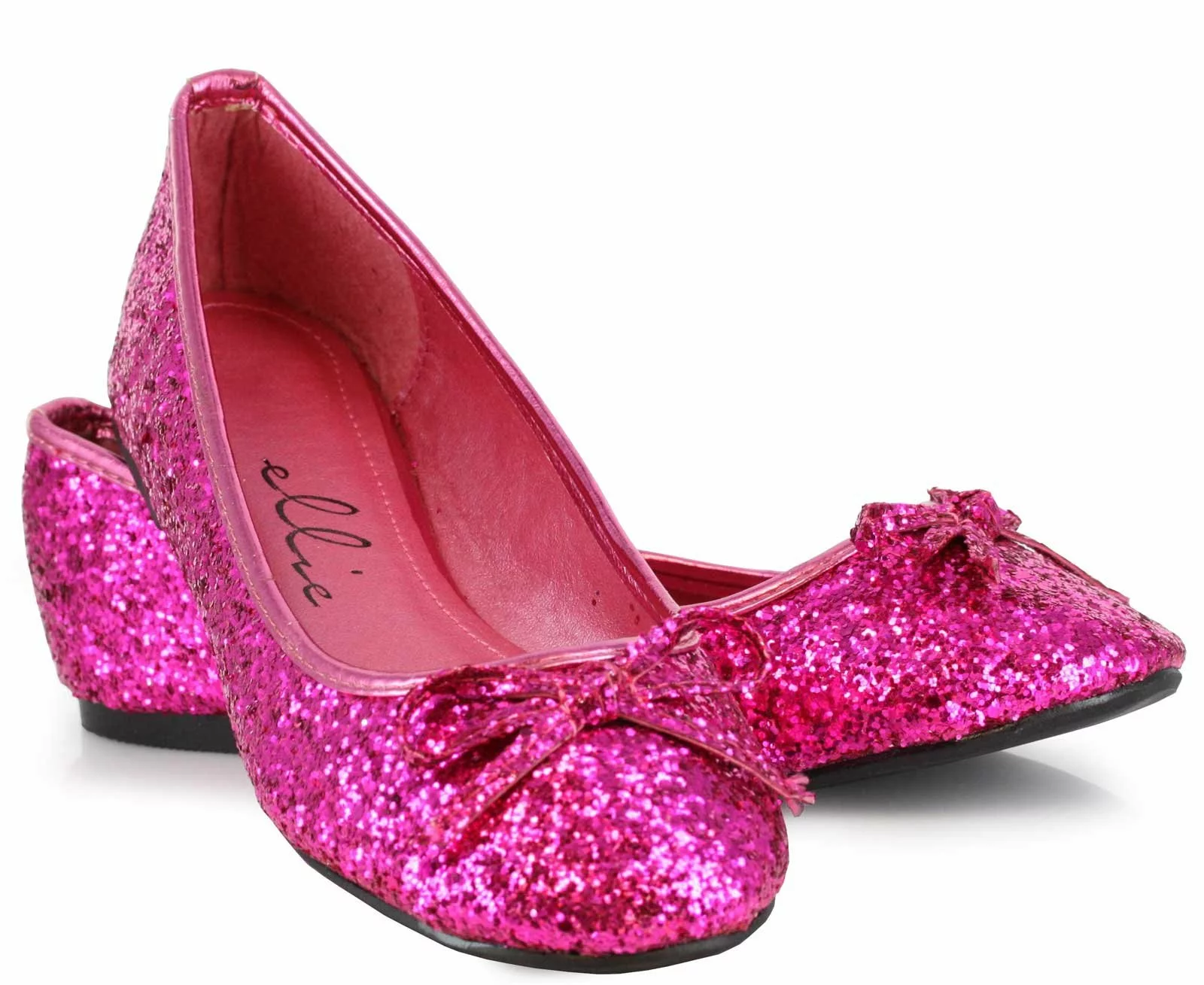 Mila Fuschia Glitter Adult Ballet Flats 1 Mila Fuschia Glitter Adult Ballet Flats