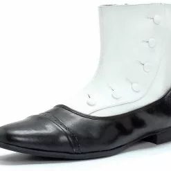 Black And White Spat Adult Shoes