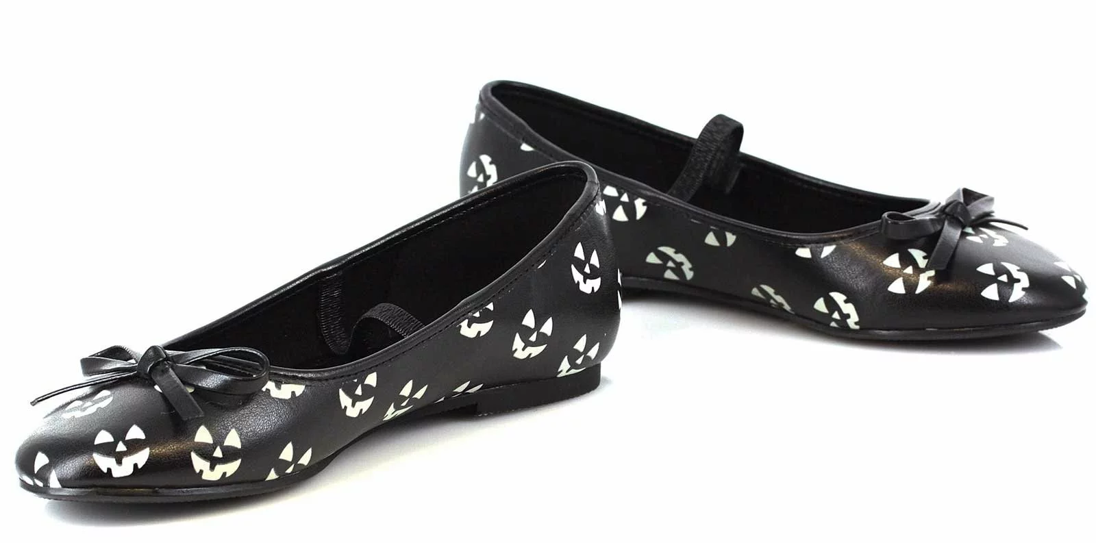 Glow In The Dark Pumpkin Ballet Flat Child Shoes 1 Glow In The Dark Pumpkin Ballet Flat Child Shoes