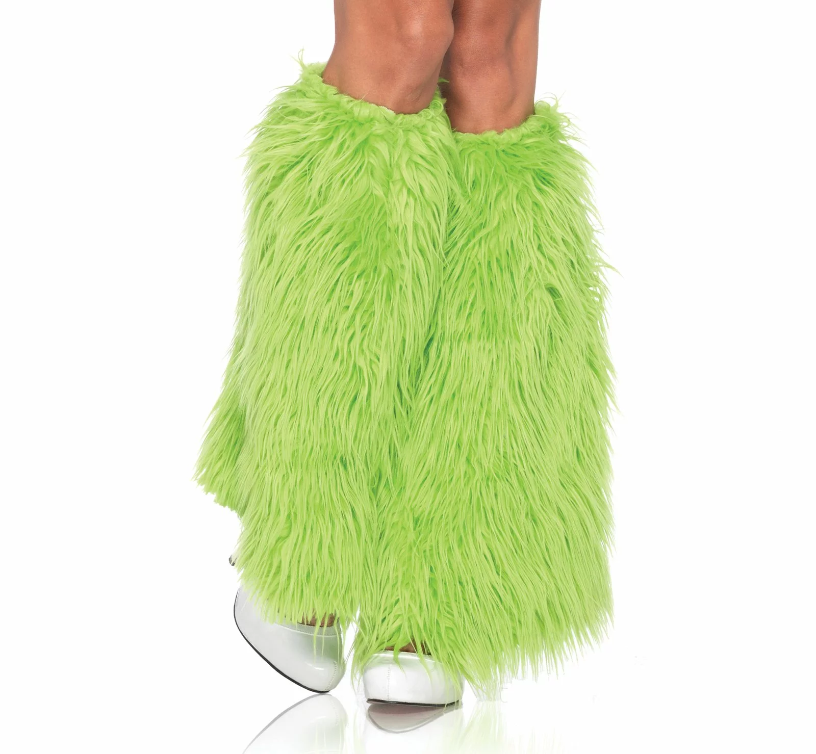 Furry Green Leg Warmers (Adult) 1 Furry Green Leg Warmers (Adult)