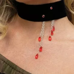 Vampiress Blood Drop Choker (Adult)